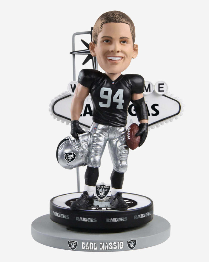 Carl Nassib Las Vegas Raiders Sign Bobblehead FOCO - FOCO.com