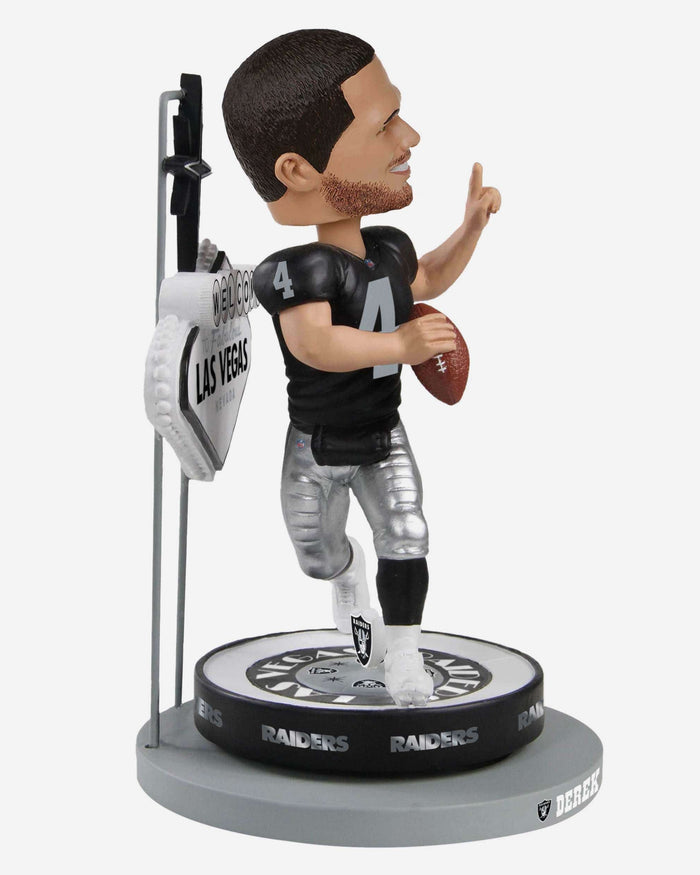 Derek Carr Las Vegas Raiders Welcome Sign Bobblehead FOCO - FOCO.com