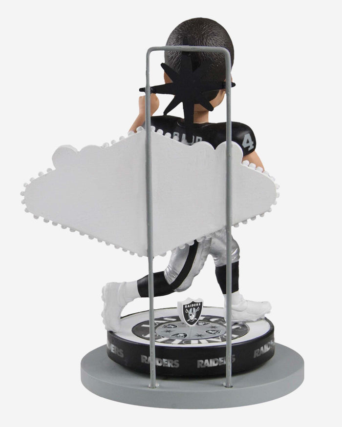 Derek Carr Las Vegas Raiders Welcome Sign Bobblehead FOCO - FOCO.com