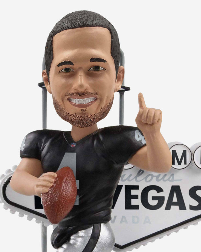 Derek Carr Las Vegas Raiders Welcome Sign Bobblehead FOCO - FOCO.com