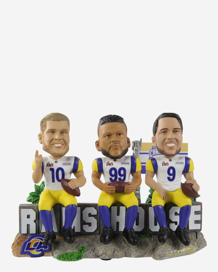 Los Angeles Rams Rams House Mini Bobblehead Scene FOCO - FOCO.com