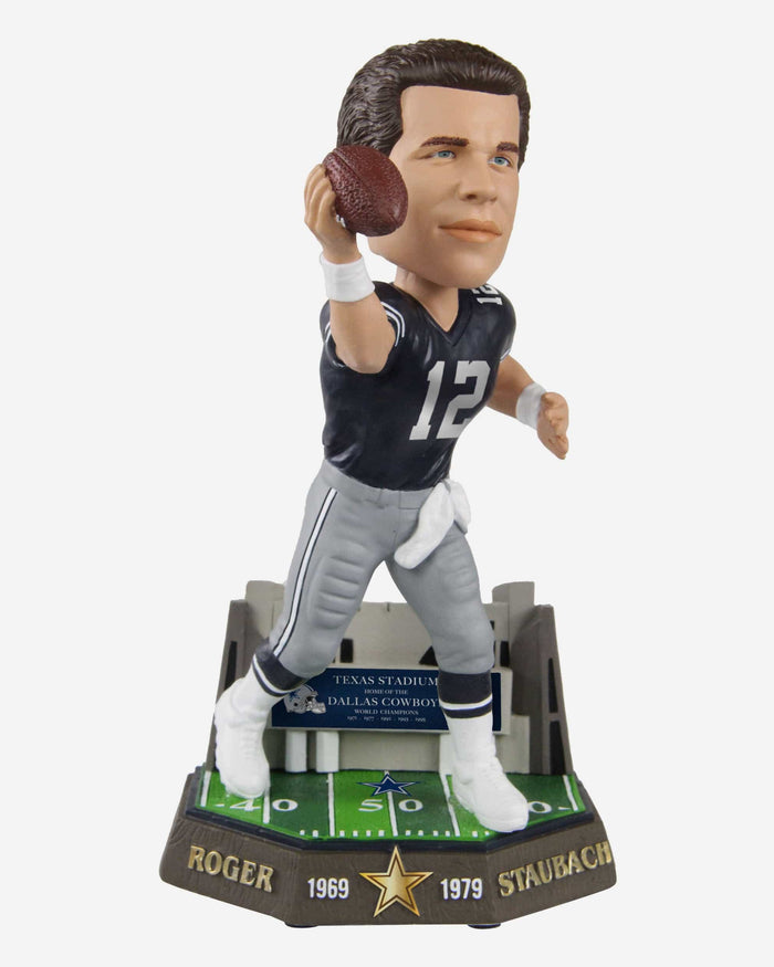 Roger Staubach Dallas Cowboys Retired Pro Gate Series Bobblehead FOCO - FOCO.com