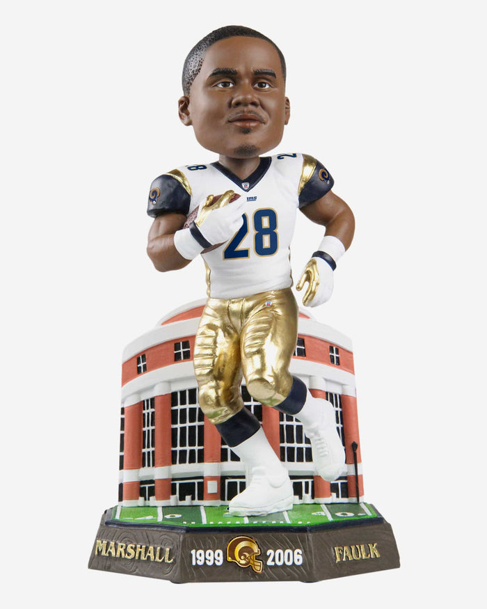 Marshall Faulk St Louis Rams Retired Pro Gate Series Bobblehead FOCO - FOCO.com