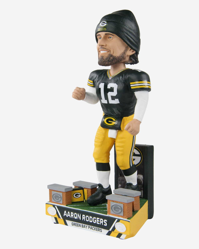 Aaron Rodgers Green Bay Packers Returns Tunnel Entrance Bobblehead FOCO - FOCO.com