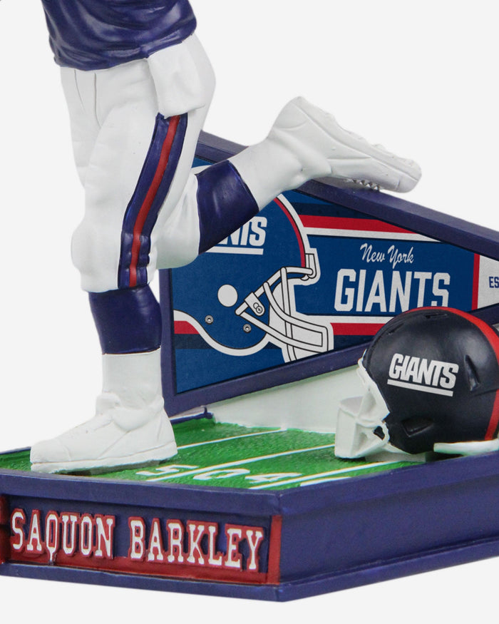 Saquon Barkley New York Giants Retro Uniform Bobblehead FOCO - FOCO.com