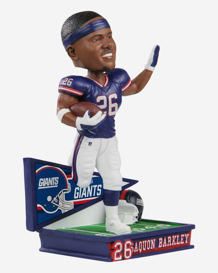 Saquon Barkley New York Giants Retro Uniform Bobblehead FOCO - FOCO.com