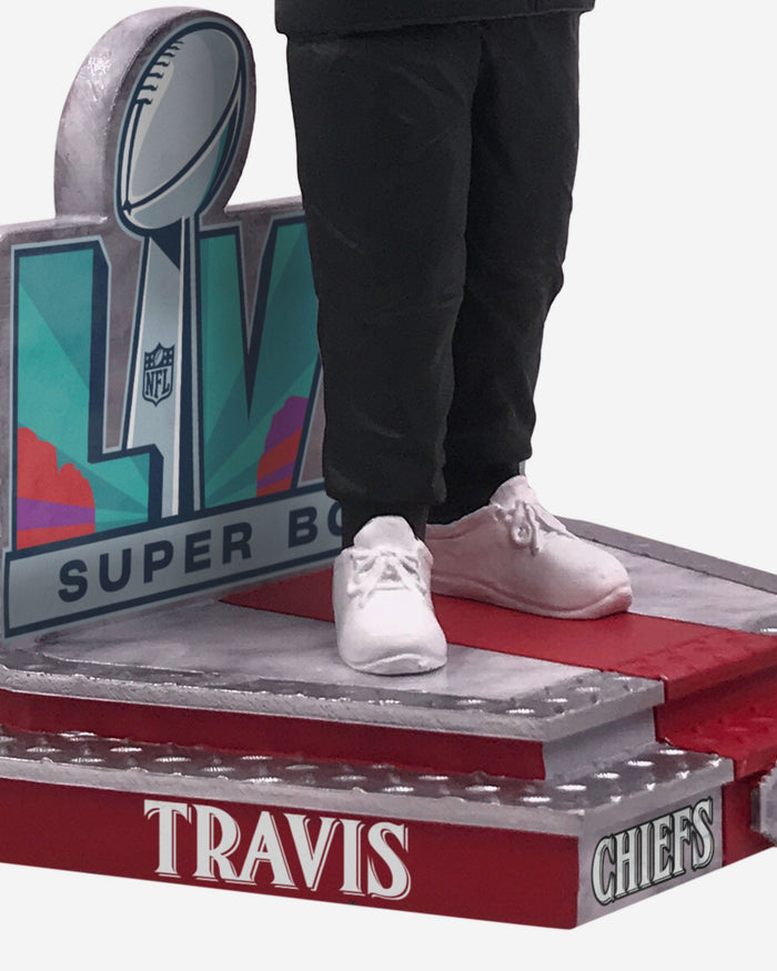 Travis Kelce Kansas City Chiefs Super Bowl LVII Outfit Bobblehead FOCO - FOCO.com