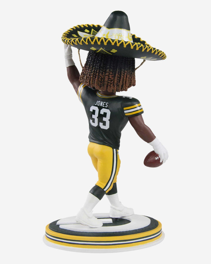 Aaron Jones Green Bay Packers Sombrero Bobblehead FOCO - FOCO.com