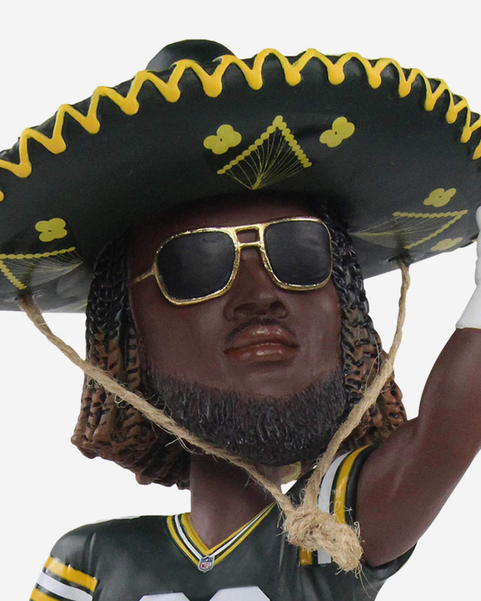 Aaron Jones Green Bay Packers Sombrero Bobblehead FOCO - FOCO.com