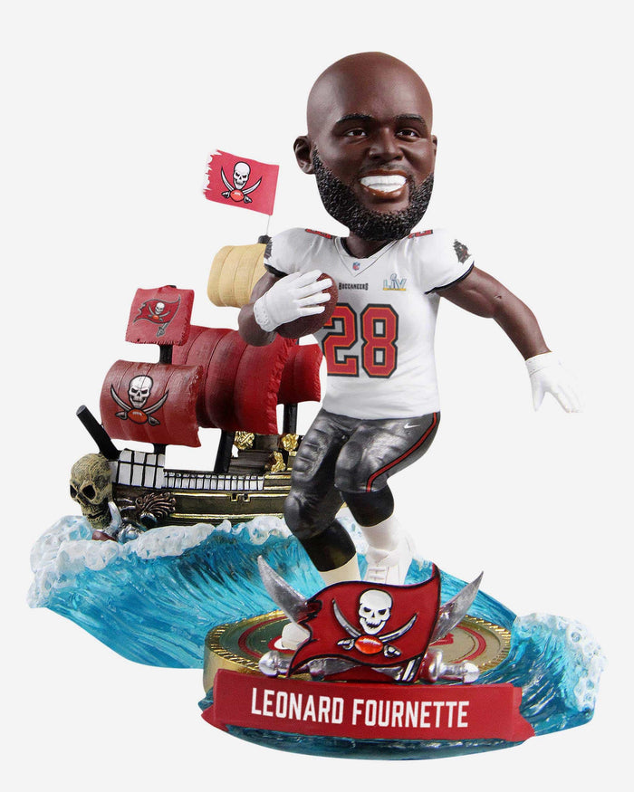 Leonard Fournette Tampa Bay Buccaneers To The Ship For The Ship Bobblehead FOCO - FOCO.com