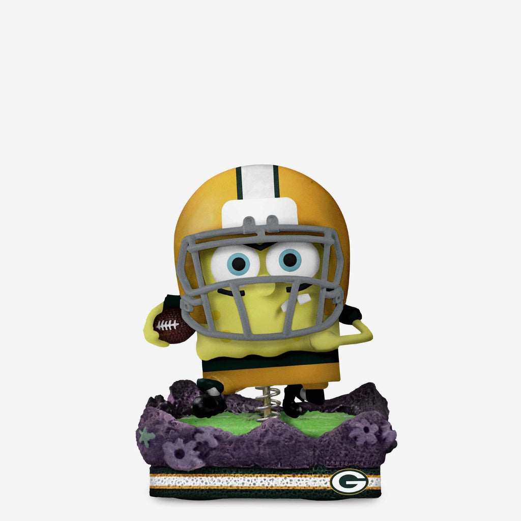 Green Bay Packers SpongeBob SquarePants Gridiron Great Bobblehead FOCO - FOCO.com