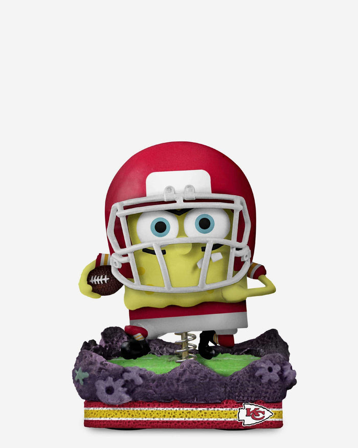 Kansas City Chiefs SpongeBob SquarePants Gridiron Great Bobblehead FOCO - FOCO.com