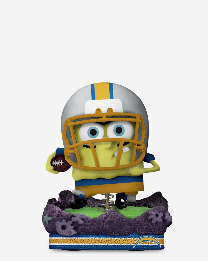 Los Angeles Chargers SpongeBob SquarePants Gridiron Great Bobblehead FOCO - FOCO.com