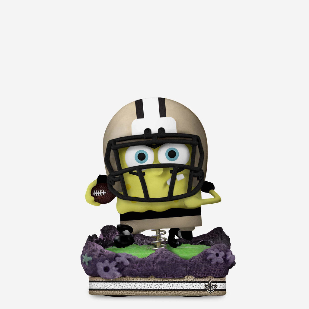 New Orleans Saints SpongeBob SquarePants Gridiron Great Bobblehead FOCO - FOCO.com