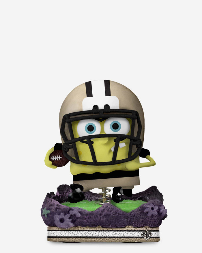 New Orleans Saints SpongeBob SquarePants Gridiron Great Bobblehead FOCO - FOCO.com