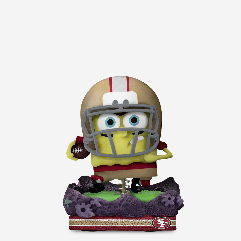 San Francisco 49ers SpongeBob SquarePants Gridiron Great Bobblehead FOCO - FOCO.com