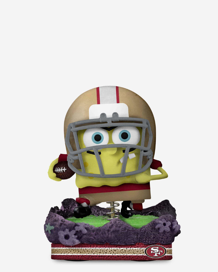 San Francisco 49ers SpongeBob SquarePants Gridiron Great Bobblehead FOCO - FOCO.com