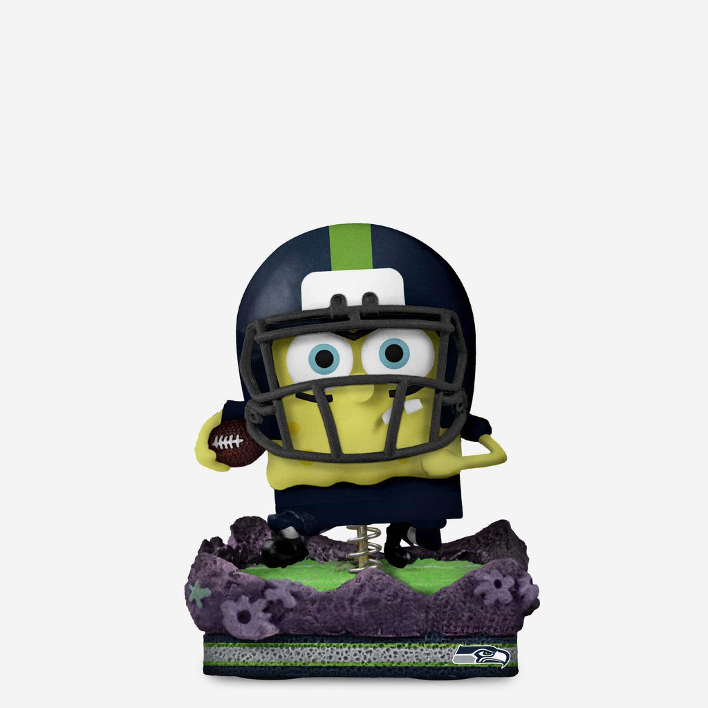 Seattle Seahawks SpongeBob SquarePants Gridiron Great Bobblehead FOCO - FOCO.com