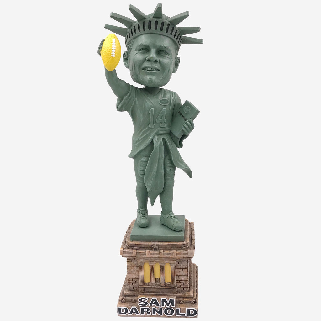 Sam Darnold New York Jets Statue Of Liberty Bobblehead FOCO - FOCO.com
