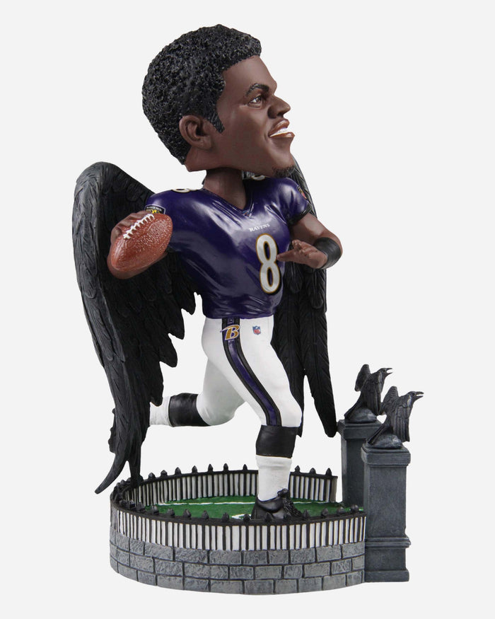 Lamar Jackson Baltimore Ravens Thematic Bobblehead FOCO - FOCO.com