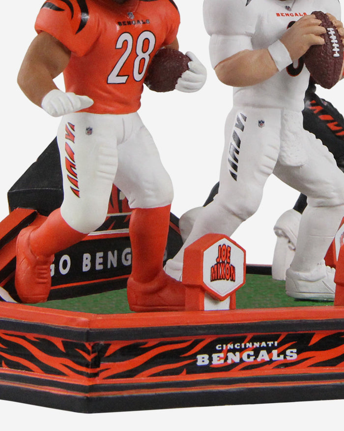 Joe Burrow & Joe Mixon & Ja'Marr Chase Cincinnati Bengals Triple Bobblehead FOCO - FOCO.com