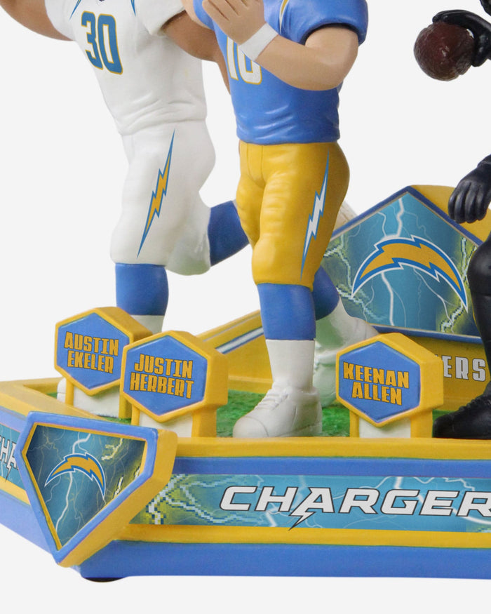 Justin Herbert & Austin Ekeler & Keenan Allen Los Angeles Chargers Triple Bobblehead FOCO - FOCO.com