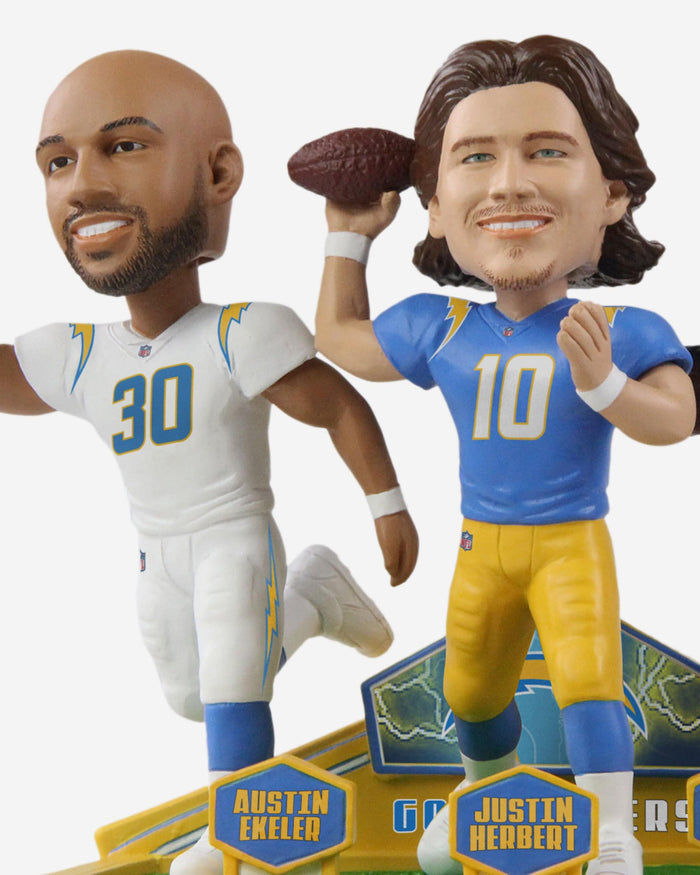 Justin Herbert & Austin Ekeler & Keenan Allen Los Angeles Chargers Triple Bobblehead FOCO - FOCO.com