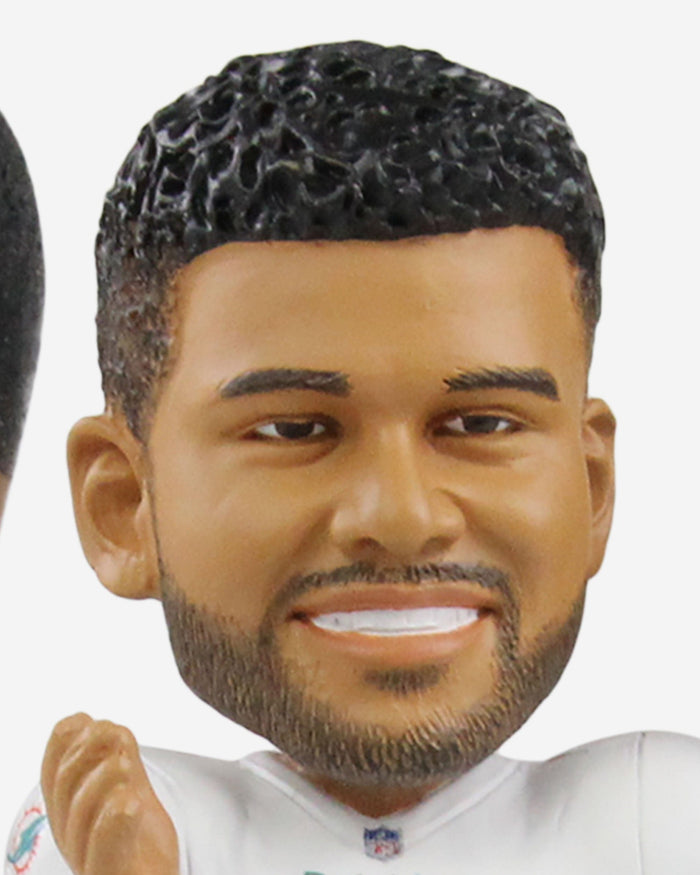 Tua Tagovailoa & Tyreek Hill & Jaylen Waddle Miami Dolphins Epic Comeback Triple Bobblehead FOCO - FOCO.com