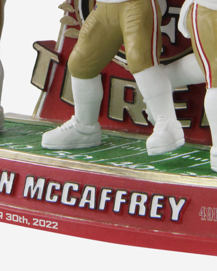 Christian McCaffrey San Francisco 49ers Triple Threat Bobblehead FOCO - FOCO.com