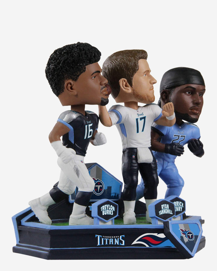 Ryan Tannehill & Derrick Henry & Treylon Burks Tennessee Titans Triple Bobblehead FOCO - FOCO.com