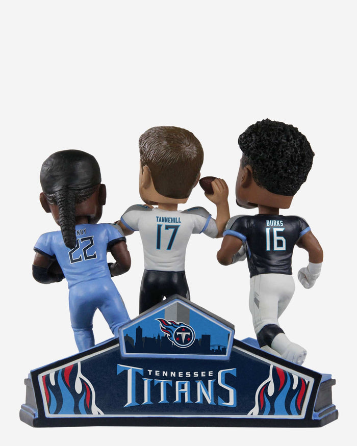 Ryan Tannehill & Derrick Henry & Treylon Burks Tennessee Titans Triple Bobblehead FOCO - FOCO.com