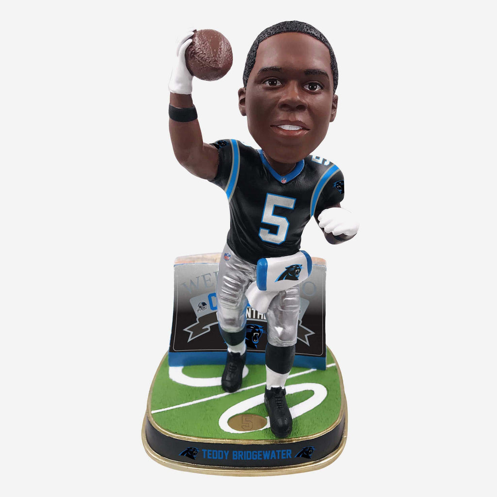 Teddy Bridgewater Carolina Panthers Welcome Bobblehead FOCO - FOCO.com