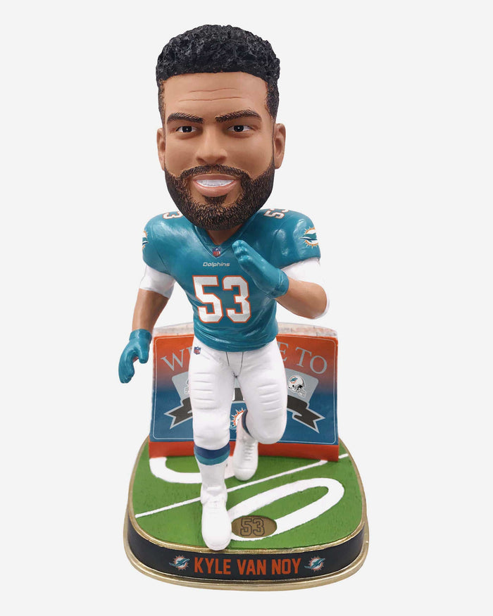 Kyle Van Noy Miami Dolphins Welcome Bobblehead FOCO - FOCO.com