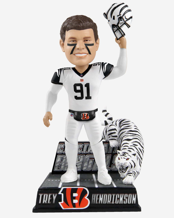 Trey Hendrickson Cincinnati Bengals White Tiger Bobblehead FOCO - FOCO.com