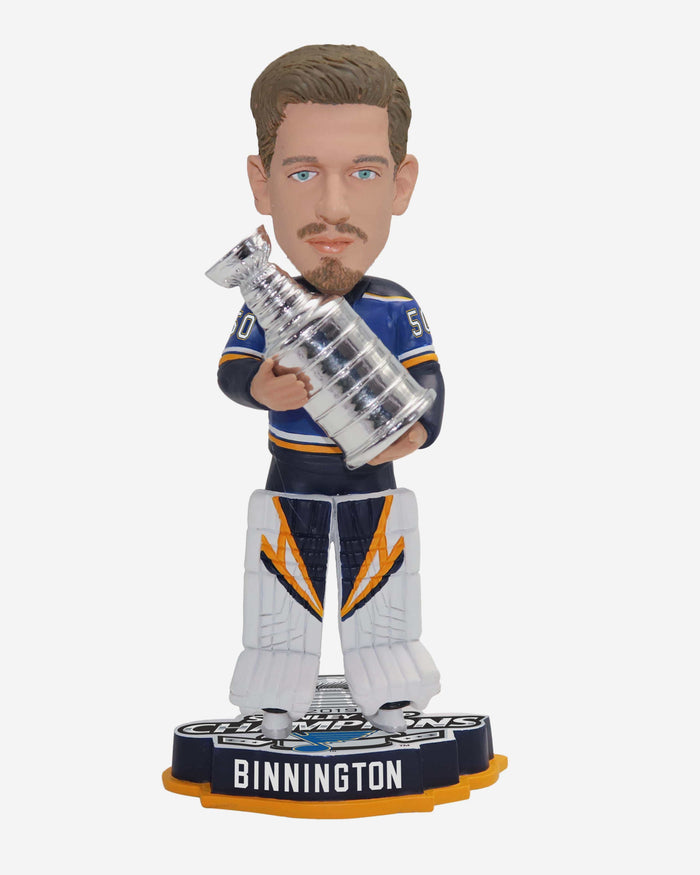 Jordan Binnington St Louis Blues 2019 Stanley Cup Champions Bobblehead FOCO - FOCO.com