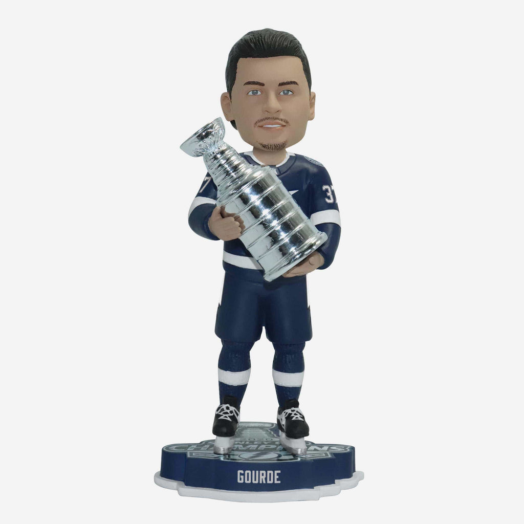 Yanni Gourde Tampa Bay Lightning 2020 Stanley Cup Champions Bobblehead FOCO - FOCO.com