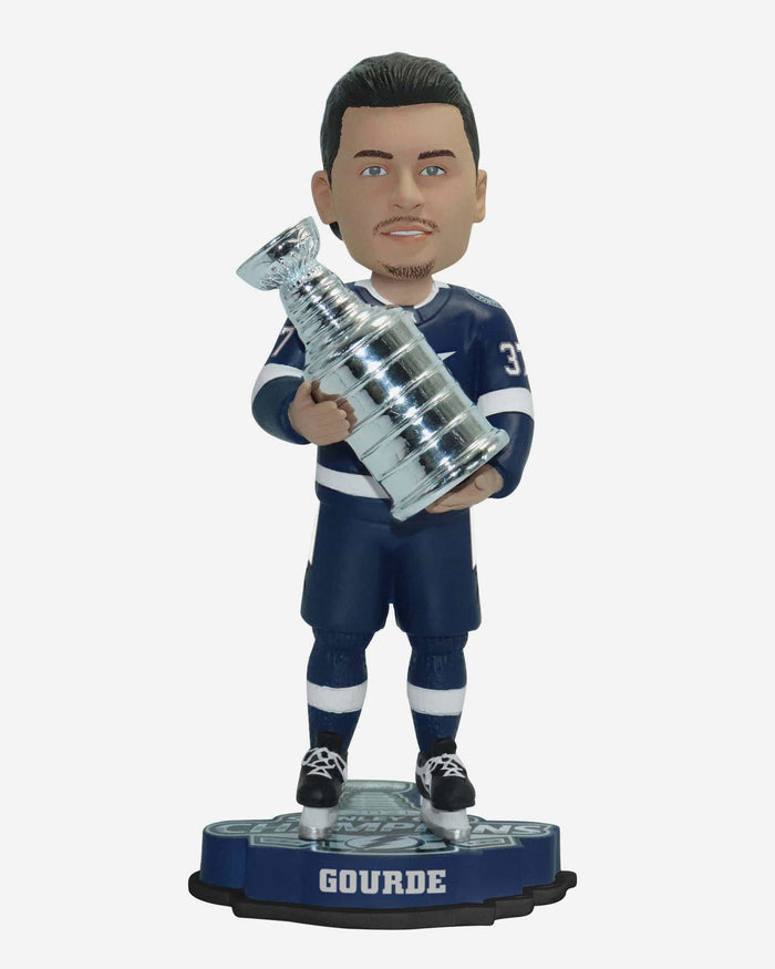 Yanni Gourde Tampa Bay Lightning 2021 Stanley Cup Champions Bobblehead FOCO - FOCO.com