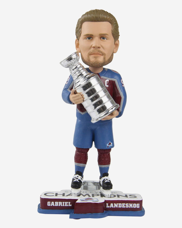 Gabriel Landeskog Colorado Avalanche 2022 Stanley Cup Champions Bobblehead FOCO - FOCO.com