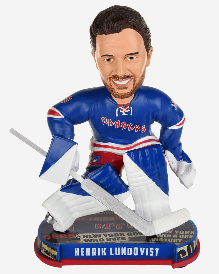 Henrik Lundqvist New York Rangers Headline Bobblehead FOCO - FOCO.com