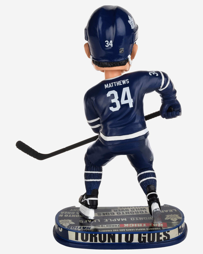 Auston Matthews Toronto Maple Leafs Headline Bobblehead FOCO - FOCO.com