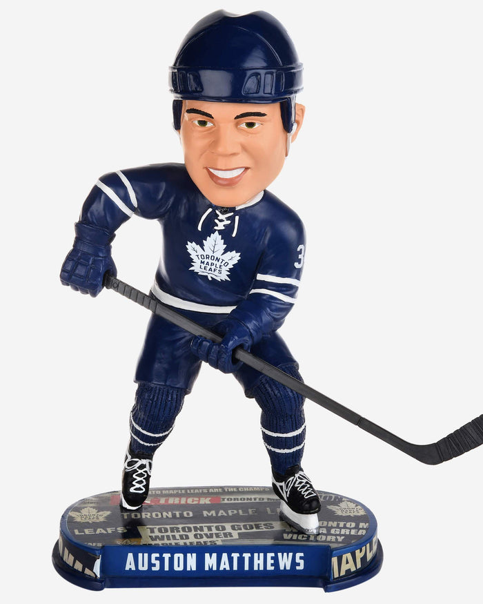 Auston Matthews Toronto Maple Leafs Headline Bobblehead FOCO - FOCO.com