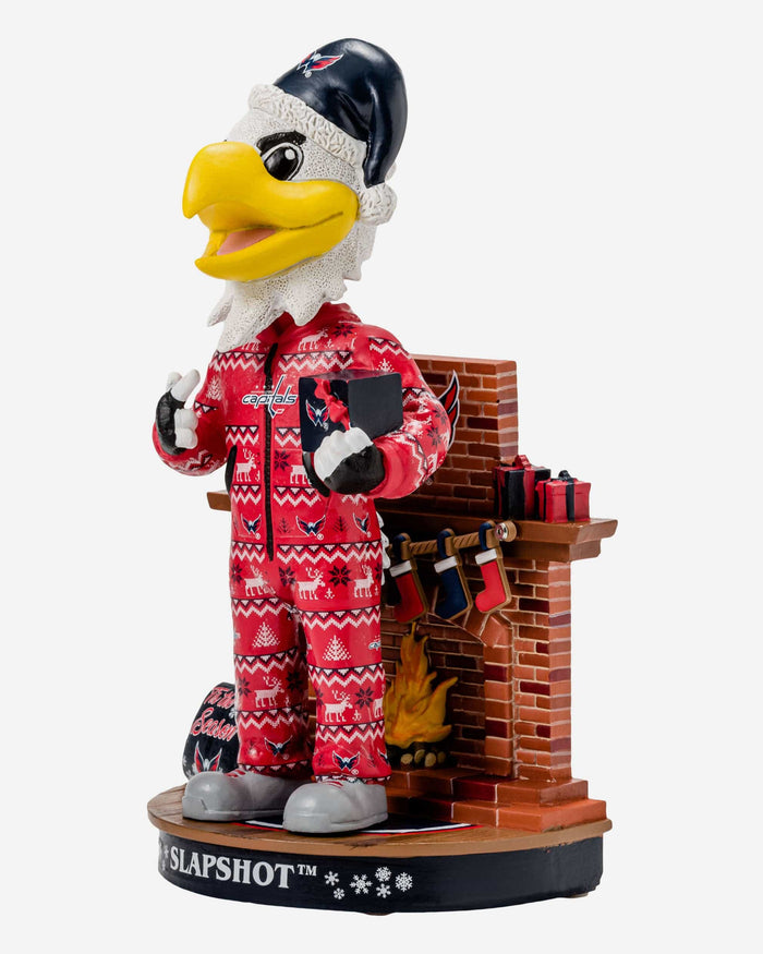 Slapshot Washington Capitals Holiday Mascot Bobblehead FOCO - FOCO.com