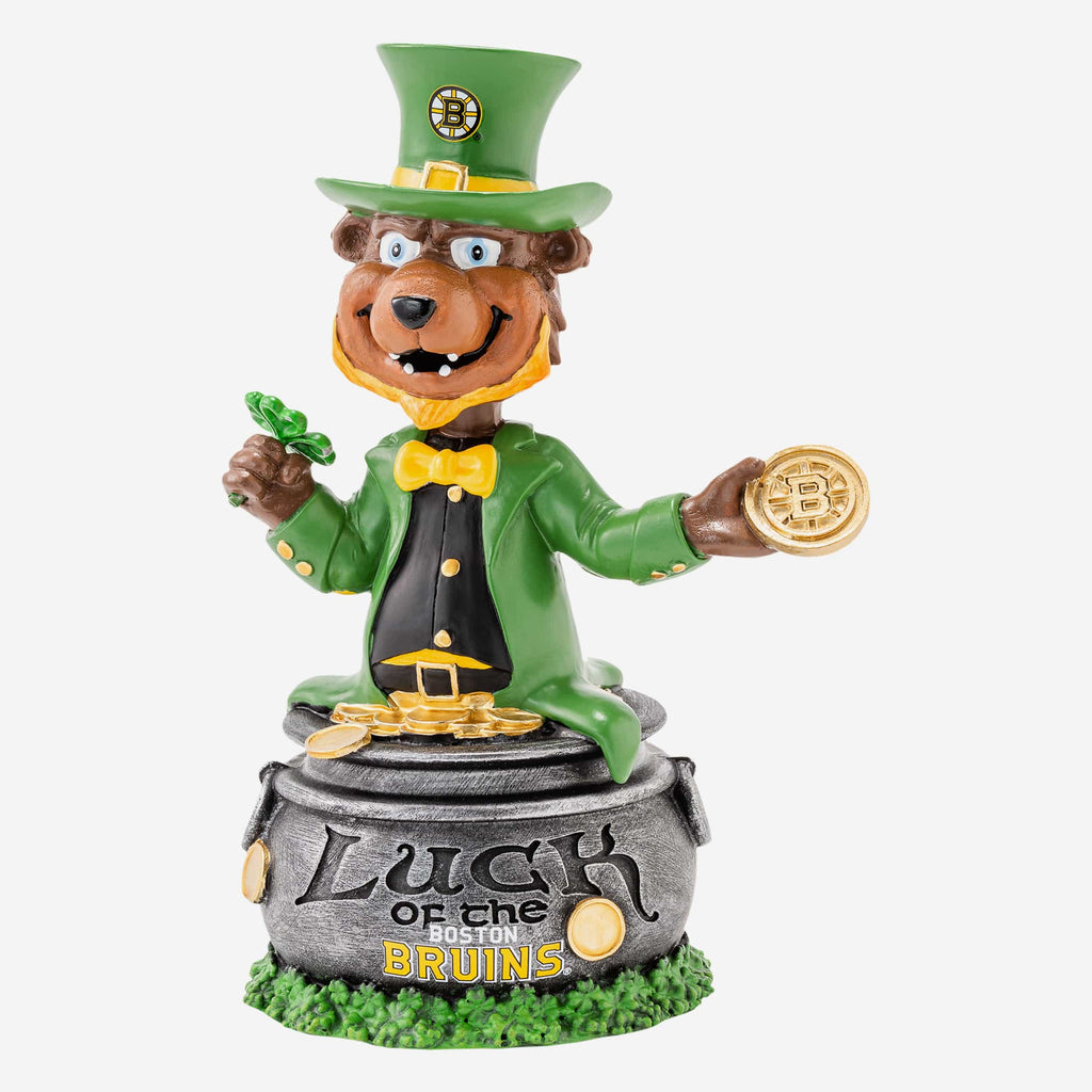 Blades the Bear Boston Bruins Saint Patricks Day Mascot Bobblehead FOCO - FOCO.com