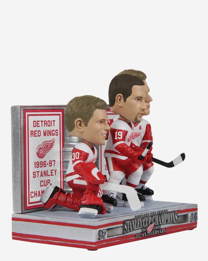 Detroit Red Wings 1998 Stanley Cup Champions 25th Anniversary Celebration Triple Bobblehead FOCO - FOCO.com