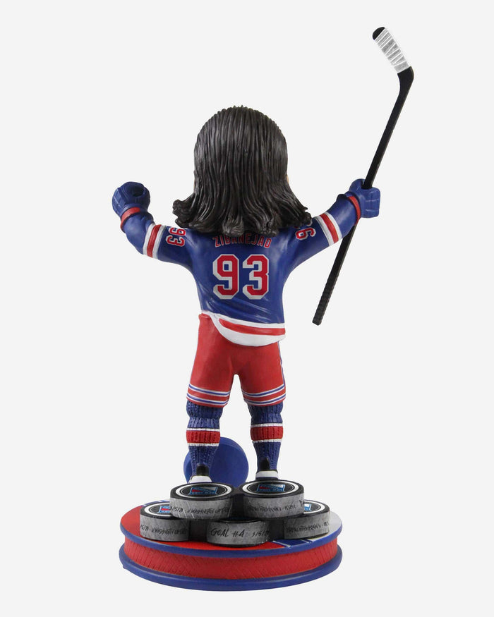 Mika Zibanejad New York Rangers Five Goal Game Bobblehead FOCO - FOCO.com