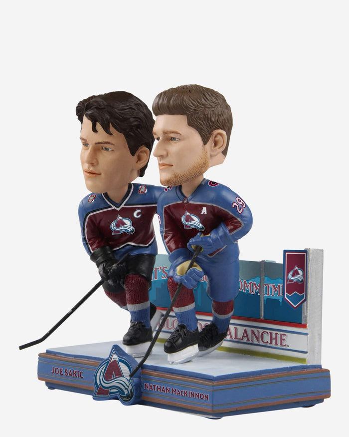 Joe Sakic & Nathan MacKinnon Colorado Avalanche Then And Now Bobblehead FOCO - FOCO.com