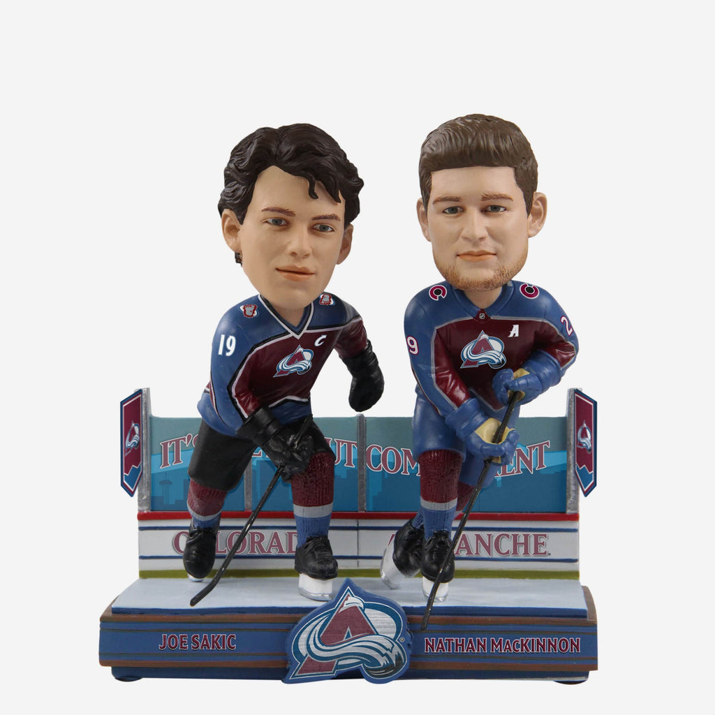 Joe Sakic & Nathan MacKinnon Colorado Avalanche Then And Now Bobblehead FOCO - FOCO.com