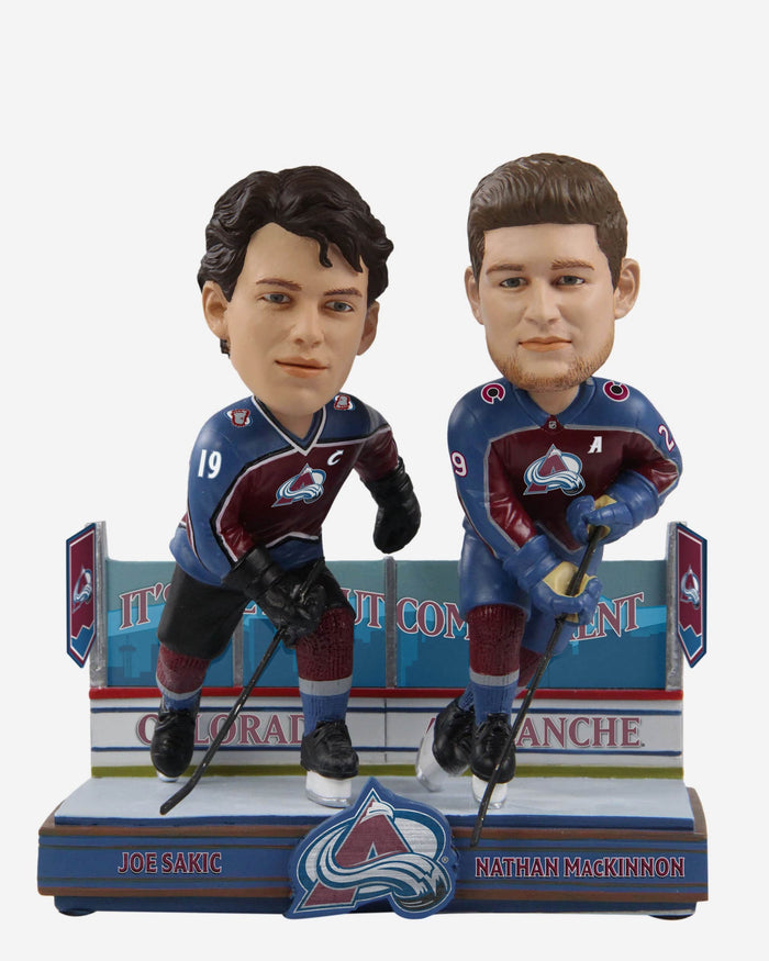 Joe Sakic & Nathan MacKinnon Colorado Avalanche Then And Now Bobblehead FOCO - FOCO.com