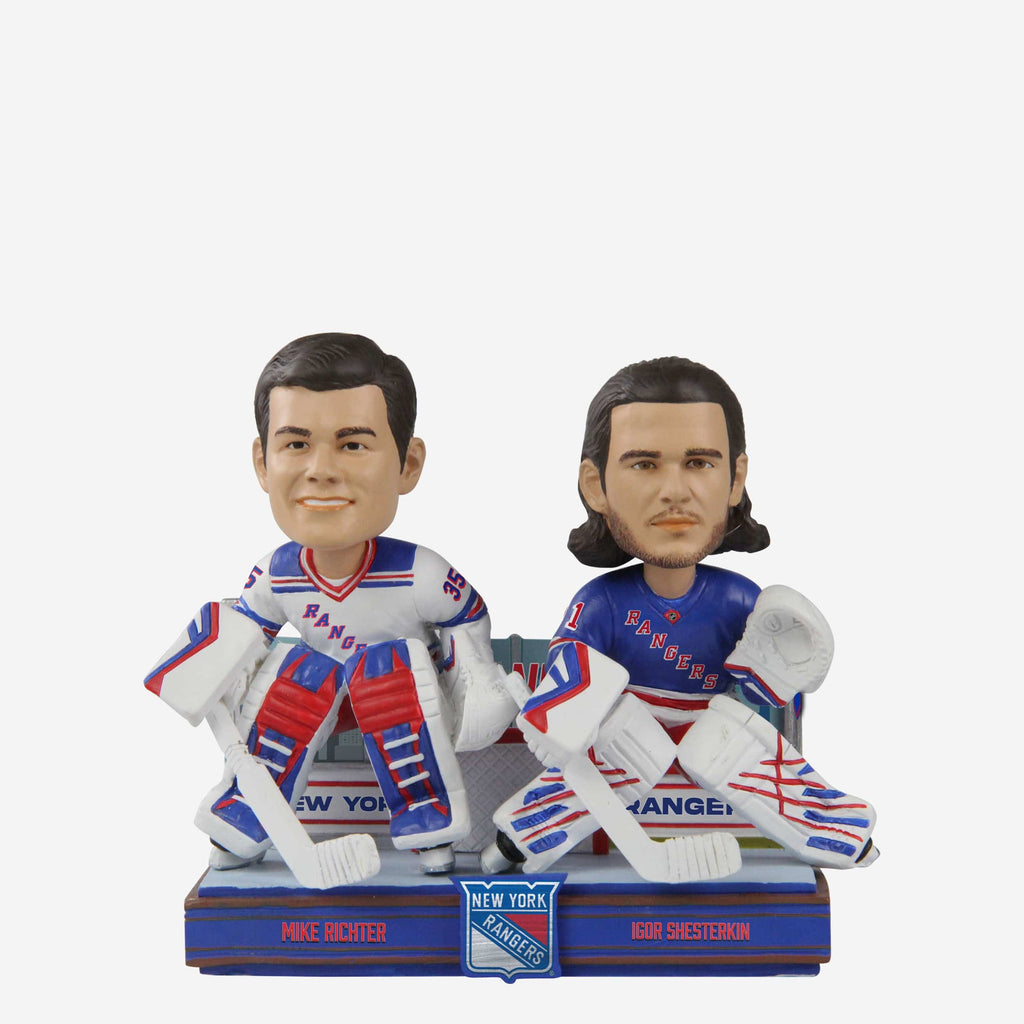 Mike Richter & Igor Shesterkin New York Rangers Then And Now Bobblehead FOCO - FOCO.com
