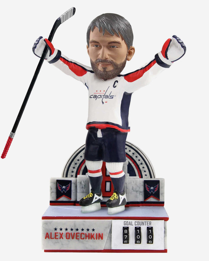 Alex Ovechkin Washington Capitals Celebration Goal Counter Bobblehead FOCO - FOCO.com